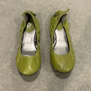 Cole Haan Women’s Green Leather Ballet Slippers